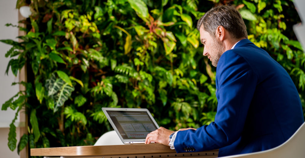 Office space with employees